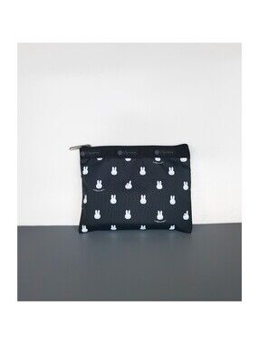 LeSportsac x Miffy Black 1 Zipper Pouch NWT